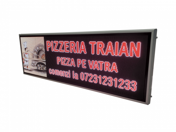 Reclama luminoasa LED pentru FAST FOOD, dimensiuni 1690mm x 570mm, model full color [7]