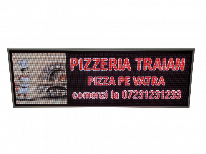 Reclama luminoasa LED pentru FAST FOOD, dimensiuni 1690mm x 570mm, model full color [3]