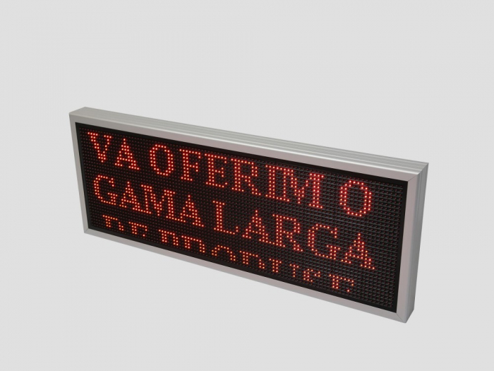 Reclama luminoasa LED pentru MAGAZIN, dimensiuni 1050mm x 410mm, P10 LED-uri rosii [12]
