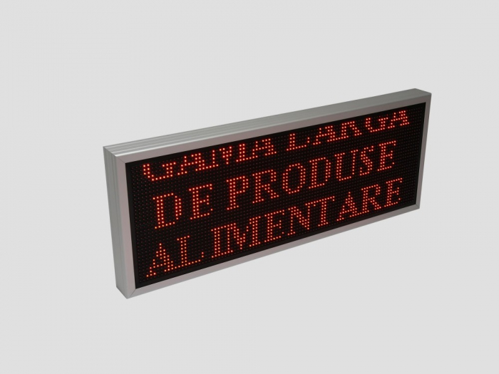 Reclama luminoasa LED pentru MAGAZIN, dimensiuni 1050mm x 410mm, P10 LED-uri rosii [3]