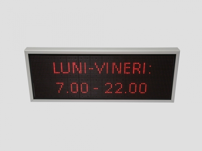 Reclama luminoasa LED pentru MAGAZIN, dimensiuni 1050mm x 410mm, P10 LED-uri rosii [8]
