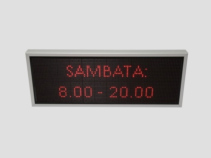 Reclama luminoasa LED pentru MAGAZIN, dimensiuni 1050mm x 410mm, P10 LED-uri rosii [9]