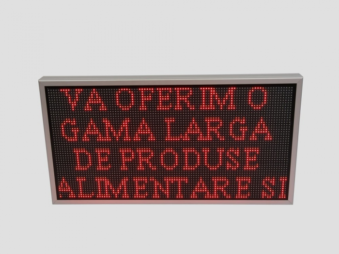 Reclama luminoasa LED pentru MAGAZIN, dimensiuni 1050mm x 570mm, P10 LED-uri rosii [5]