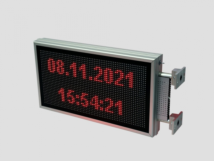 Reclama luminoasa LED pentru MAGAZIN dubla fata, dimensiuni 730mm x 410mm, P10 LED-uri rosii [5]