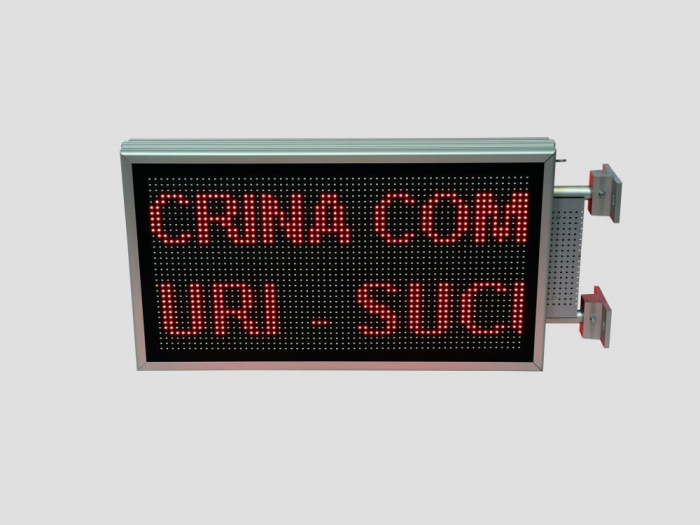 Reclama luminoasa LED pentru MAGAZIN dubla fata, dimensiuni 730mm x 410mm, P10 LED-uri rosii [14]