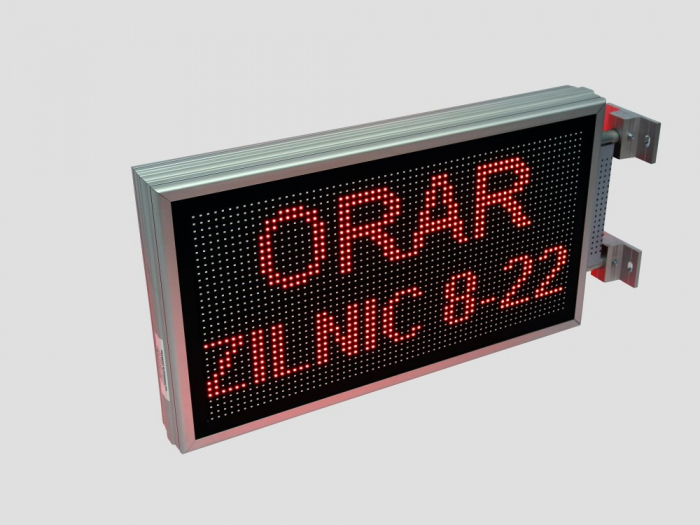 Reclama luminoasa LED pentru MAGAZIN dubla fata, dimensiuni 730mm x 410mm, P10 LED-uri rosii [3]