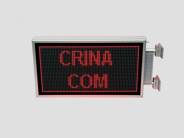Reclama luminoasa LED pentru MAGAZIN dubla fata, dimensiuni 730mm x 410mm, P10 LED-uri rosii [8]