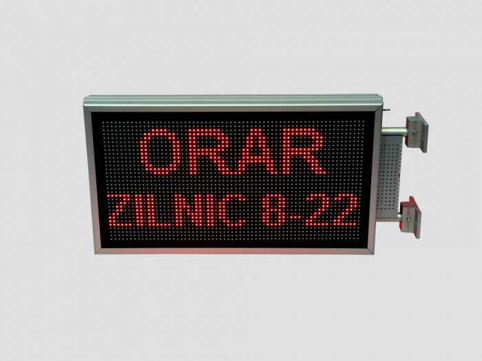Reclama luminoasa LED pentru MAGAZIN dubla fata, dimensiuni 730mm x 410mm, P10 LED-uri rosii [6]