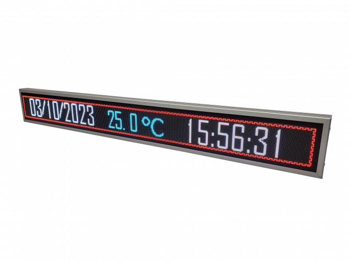 Reclama luminoasa LED pentru MAGAZIN model FULL COLOR, dimensiuni 2010mm x 250mm, LED-uri RGB, programabil de la calculator [3]