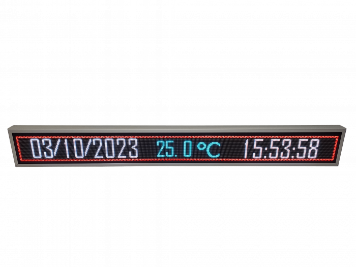 Reclama luminoasa LED pentru MAGAZIN model FULL COLOR, dimensiuni 2010mm x 250mm, LED-uri RGB, programabil de la calculator [4]