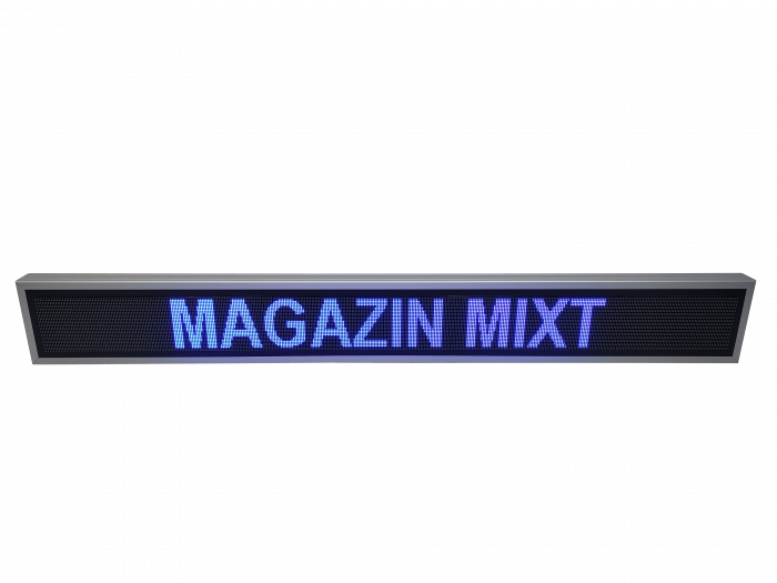 Reclama luminoasa LED pentru MAGAZIN model FULL COLOR, dimensiuni 2010mm x 250mm, LED-uri RGB, programabil de la calculator [2]