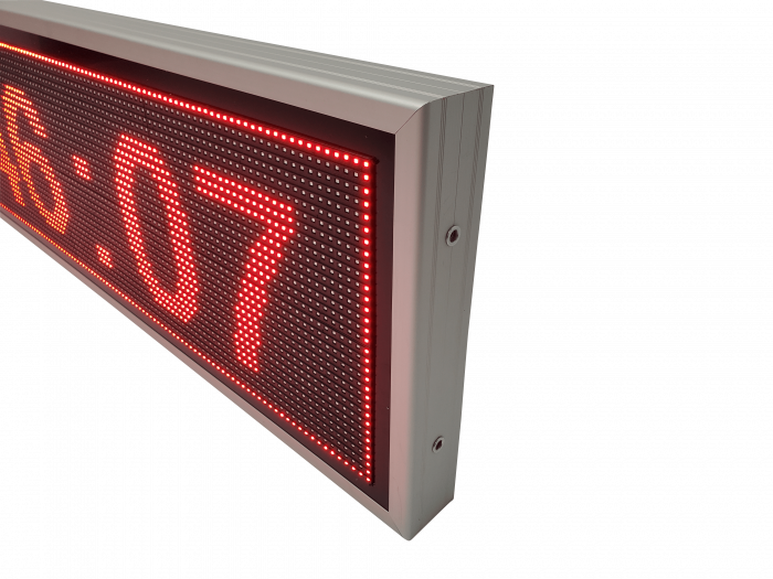 Reclama luminoasa LED pentru MAGAZIN model LED-uri rosii, dimensiuni 1690mm x 410mm, programabil de la calculator [6]