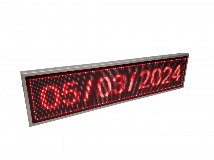 Reclama luminoasa LED pentru MAGAZIN model LED-uri rosii, dimensiuni 1690mm x 410mm, programabil de la calculator [4]