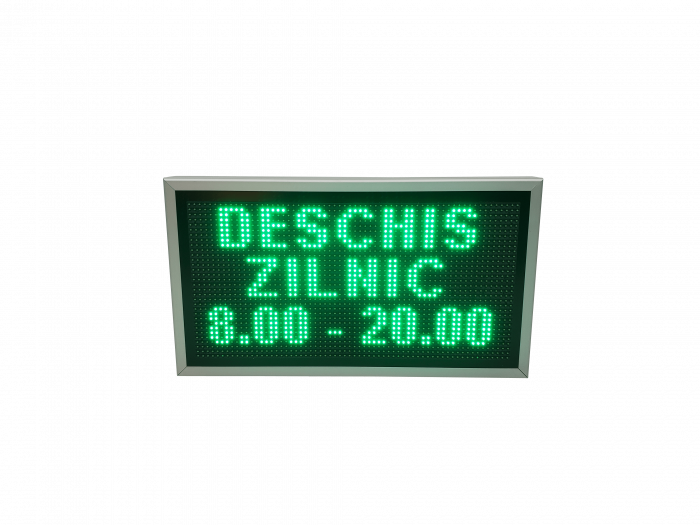 Reclama luminoasa LED pentru MAGAZIN model LED-uri verzi, dimensiuni 730mm x 410mm, programabil de la calculator [2]