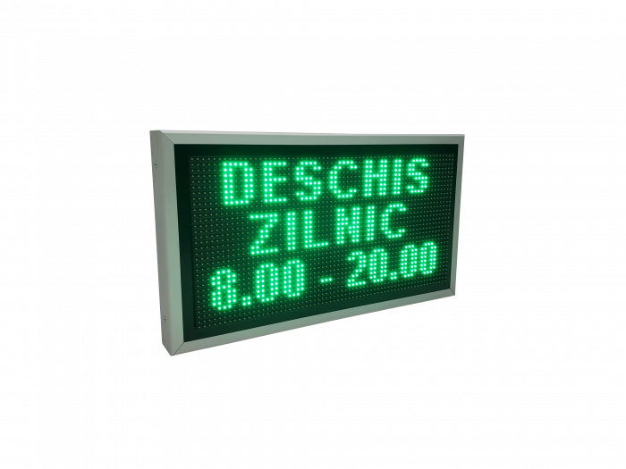 Reclama luminoasa LED pentru MAGAZIN model LED-uri verzi, dimensiuni 730mm x 410mm, programabil de la calculator [9]