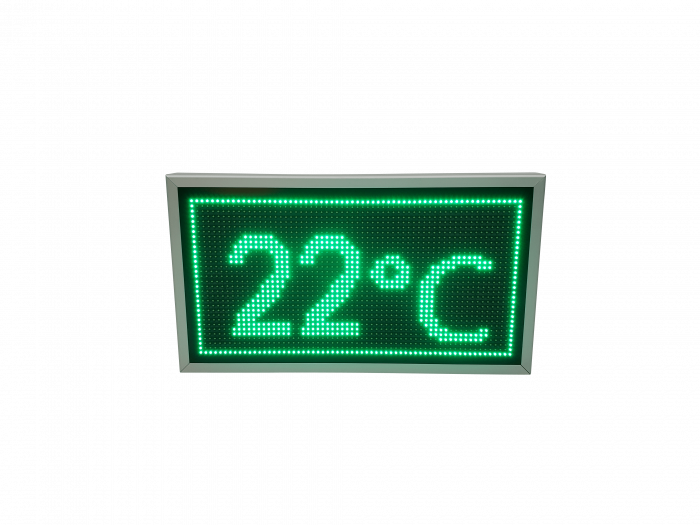 Reclama luminoasa LED pentru MAGAZIN model LED-uri verzi, dimensiuni 730mm x 410mm, programabil de la calculator [4]
