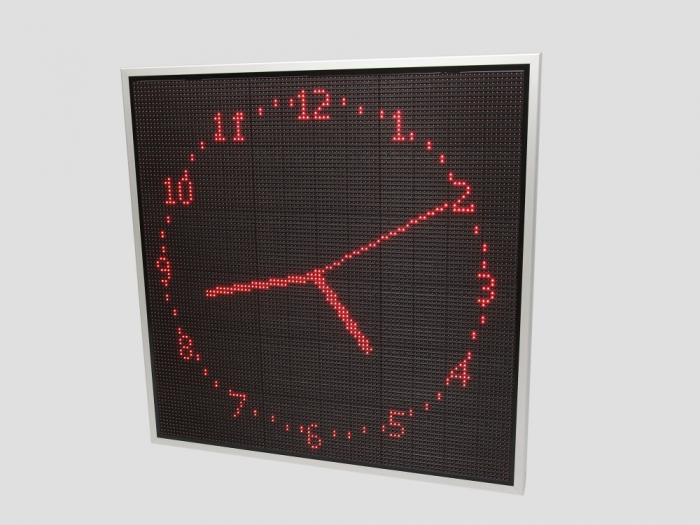 Reclama luminoasa LED pentru PENSIUNE, dimensiuni 1050mm x 1050mm, P10 LED-uri ROSII [6]