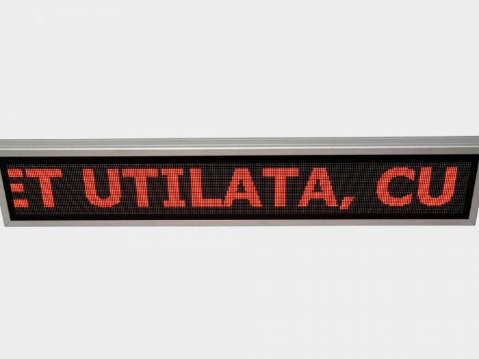 Reclama luminoasa LED pentru PENSIUNE, dimensiuni 1370mm x 250mm, P5 FULL COLOR [10]