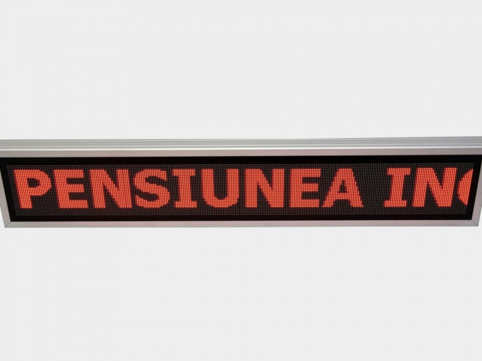 Reclama luminoasa LED pentru PENSIUNE, dimensiuni 1370mm x 250mm, P5 FULL COLOR [6]