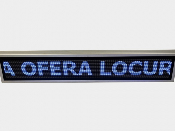 Reclama luminoasa LED pentru PENSIUNE, dimensiuni 1370mm x 250mm, P5 FULL COLOR [8]
