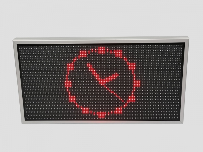 Reclama luminoasa LED pentru PIESE AUTO, dimensiuni 1050mm x 570mm, P10 LED-uri rosii [7]