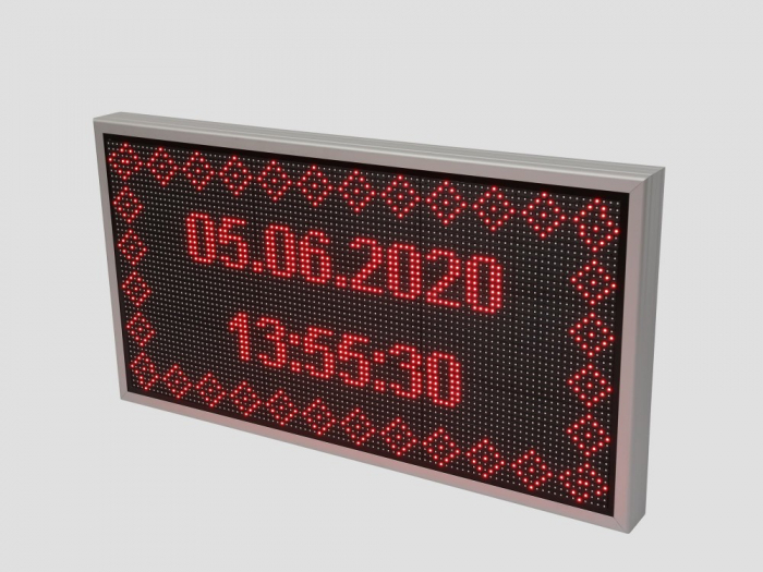 Reclama luminoasa LED pentru PIESE AUTO, dimensiuni 1050mm x 570mm, P10 LED-uri rosii [13]
