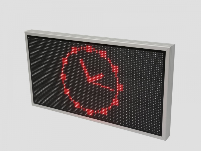 Reclama luminoasa LED pentru PIESE AUTO, dimensiuni 1050mm x 570mm, P10 LED-uri rosii [5]