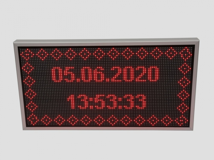 Reclama luminoasa LED pentru PIESE AUTO, dimensiuni 1050mm x 570mm, P10 LED-uri rosii [9]