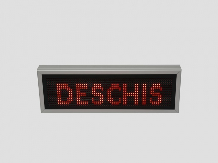 Reclama luminoasa LED pentru PIZZERIE, dimensiuni 730mm x 250mm, P10 LED-uri rosii [2]