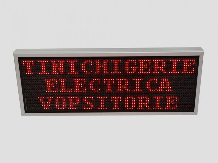 Reclama luminoasa LED pentru SERVICE AUTO, dimensiuni 1050mm x 410mm, P10 LED-uri rosii [7]