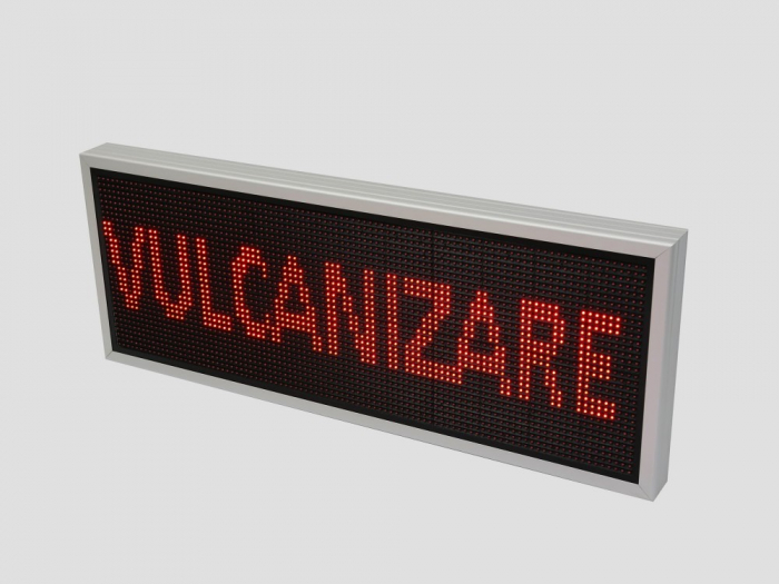 Reclama luminoasa LED pentru SERVICE AUTO, dimensiuni 1050mm x 410mm, P10 LED-uri rosii [3]
