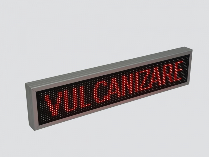 Reclama luminoasa LED pentru VULCANIZARE, dimensiuni 1050mm x 250mm P10 LED-uri rosii [11]