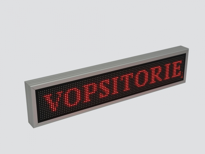 Reclama luminoasa LED pentru VULCANIZARE, dimensiuni 1050mm x 250mm P10 LED-uri rosii [2]