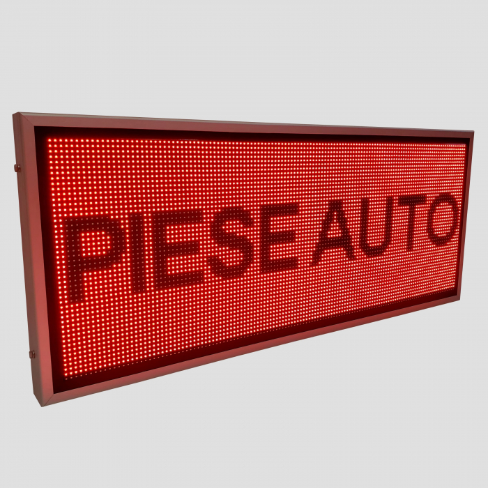 Reclama luminoasa LED pentru VULCANIZARE, dimensiuni 1370mm x 570mm P10 LED-uri rosii [4]