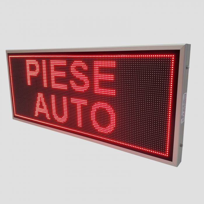 Reclama luminoasa LED pentru VULCANIZARE, dimensiuni 1370mm x 570mm P10 LED-uri rosii [6]