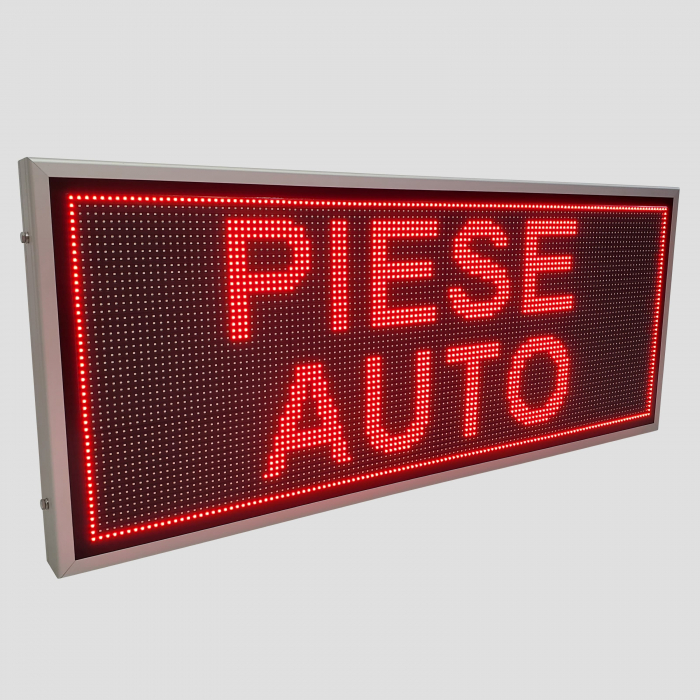 Reclama luminoasa LED pentru VULCANIZARE, dimensiuni 1370mm x 570mm P10 LED-uri rosii [2]