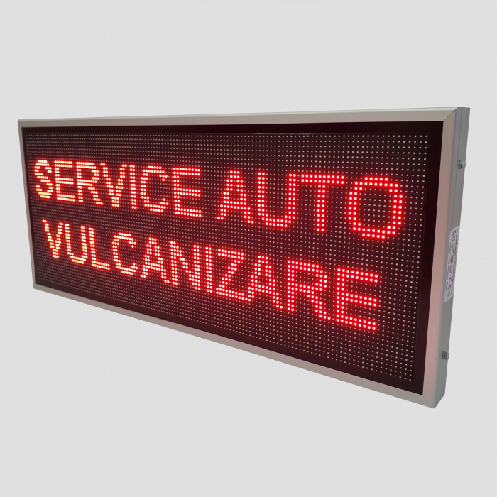 Reclama luminoasa LED pentru VULCANIZARE, dimensiuni 1370mm x 570mm P10 LED-uri rosii [7]