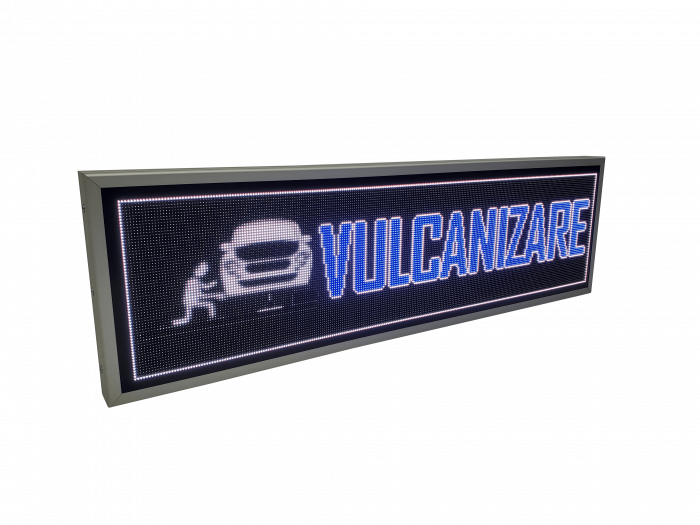 Reclama luminoasa LED-uri pentru VULCANIZARE, dimensiuni 1370mm x 410mm model RGB [6]