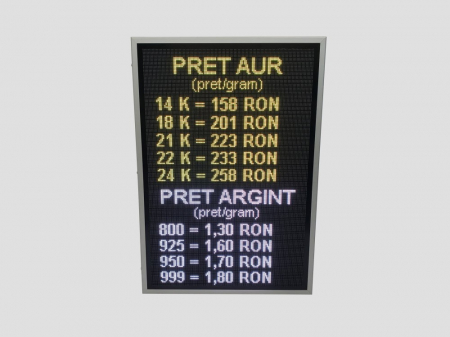 Reclama luminoasa LED EXCHANGE, dimensiuni 730mm x 1050mm, P5 FULL COLOR [1]