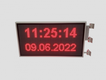 Reclama luminoasa LED pentru SPALATORIE AUTO SELF SERVICE, dimensiuni 1050mm x 570mm, DUBLA FATA, P10 LED-uri rosii [3]
