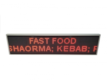 Reclame Fast Food - RL1690X410P10FASTFOOD Reclama luminoasa LED 1690mm x 410mm, configuratie 160 x 32 P10 FAST FOOD