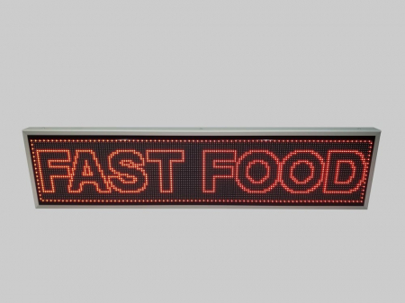 RL1690X410P10FASTFOOD Reclama luminoasa LED 1690mm x 410mm, configuratie 160 x 32 P10 FAST FOOD [2]