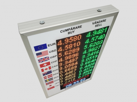 Reclama luminoasa LED EXCHANGE, dimensiuni 500mm x 800mm, P5 FULL COLOR [4]