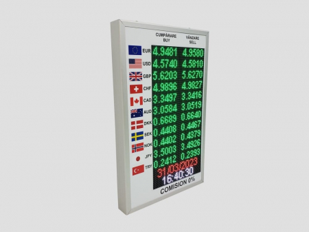 Reclama luminoasa LED EXCHANGE, dimensiuni 500mm x 800mm, P5 FULL COLOR [8]