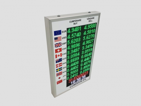 Reclama luminoasa LED EXCHANGE, dimensiuni 500mm x 800mm, P5 FULL COLOR [6]