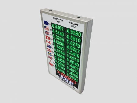 Reclama luminoasa LED EXCHANGE, dimensiuni 500mm x 800mm, P5 FULL COLOR [7]