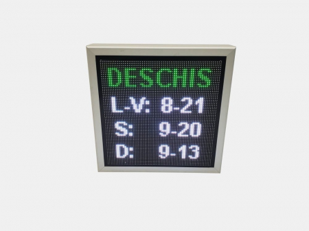 Reclama luminoasa LED INCHIS DESCHIS, dimensiuni 410mm x 410mm, P5 LED-urI FULL COLOR [3]