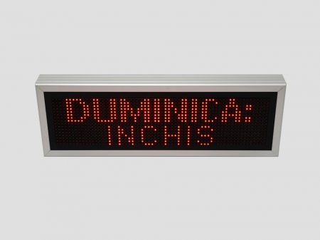 Reclama luminoasa LED INCHIS DESCHIS, dimensiuni 730mm x 250mm, P10 LED-uri ROSII [3]