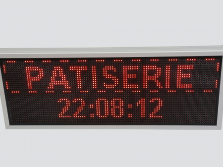 Reclama luminoasa LED pentru COFETARIE, dimensiuni 1050mm x 410mm, P10 LED-uri rosii [1]