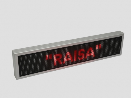 Reclama luminoasa LED pentru FAST FOOD, dimensiuni 1050mm x 250mm, P10 LED-uri rosii [3]
